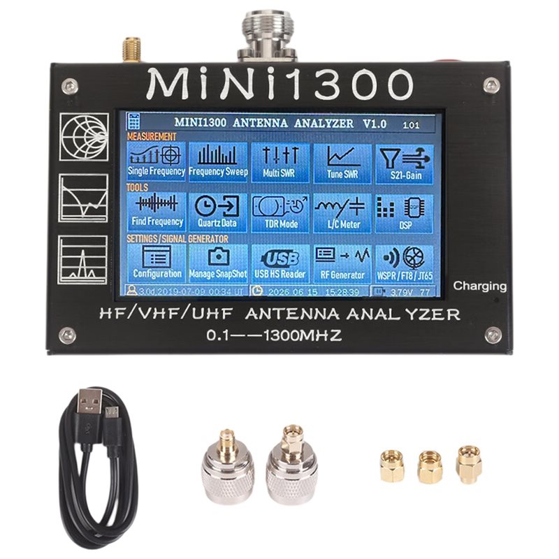 ABUI-Mini1300 4.3Inch Vector N - Signal Generator Spectrum Analyzer ulasan dan harga