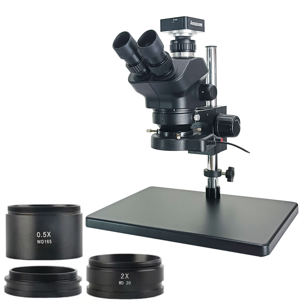 3.5X-100X Simul Focal Trinocul - Stereo Trinocular Microscope Pcb ulasan dan harga