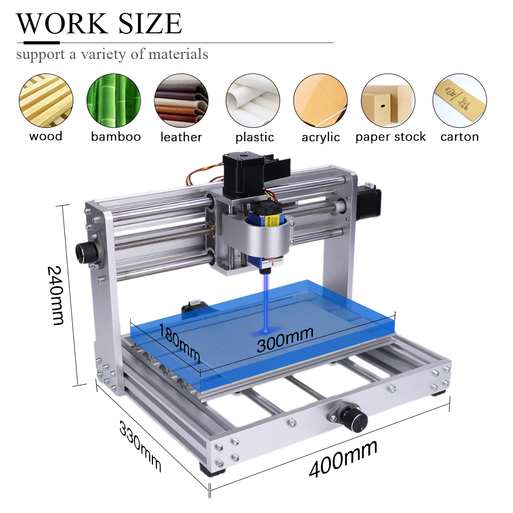CNC 3018 Max Metal Engraving M - Mini Laser Engraver Cnc Router ulasan dan harga