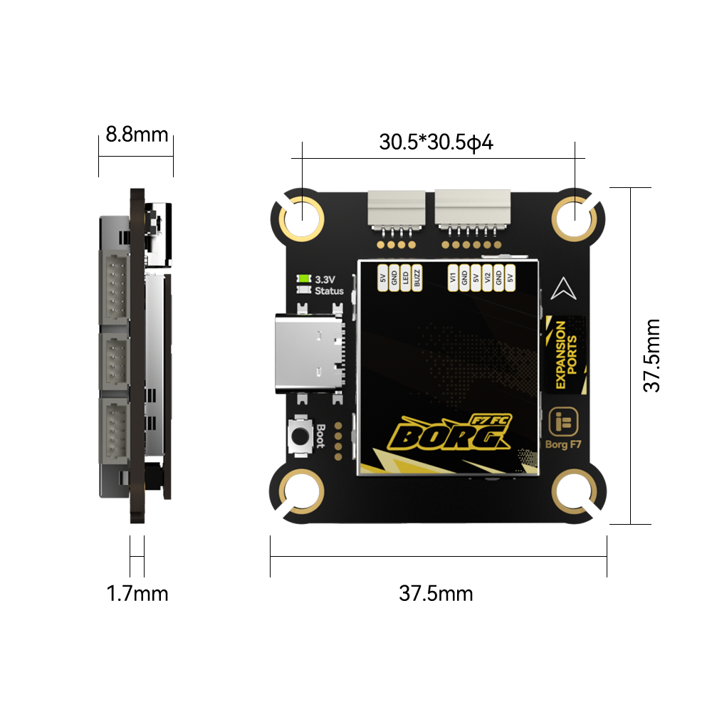 IFlight Borg F7 + Borg 60 ESC  - Fpv Flight Controller F7 Stack 60A ulasan dan harga