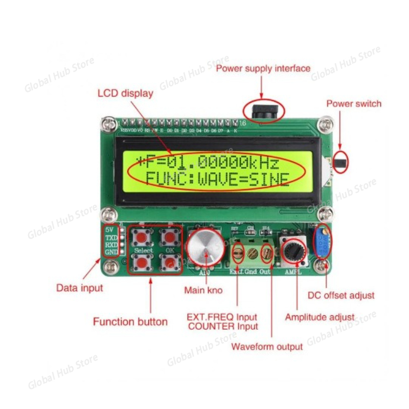 FYE050 Power Type Arbitrary Wa - Function Arbitrary Waveform Generator ulasan dan harga