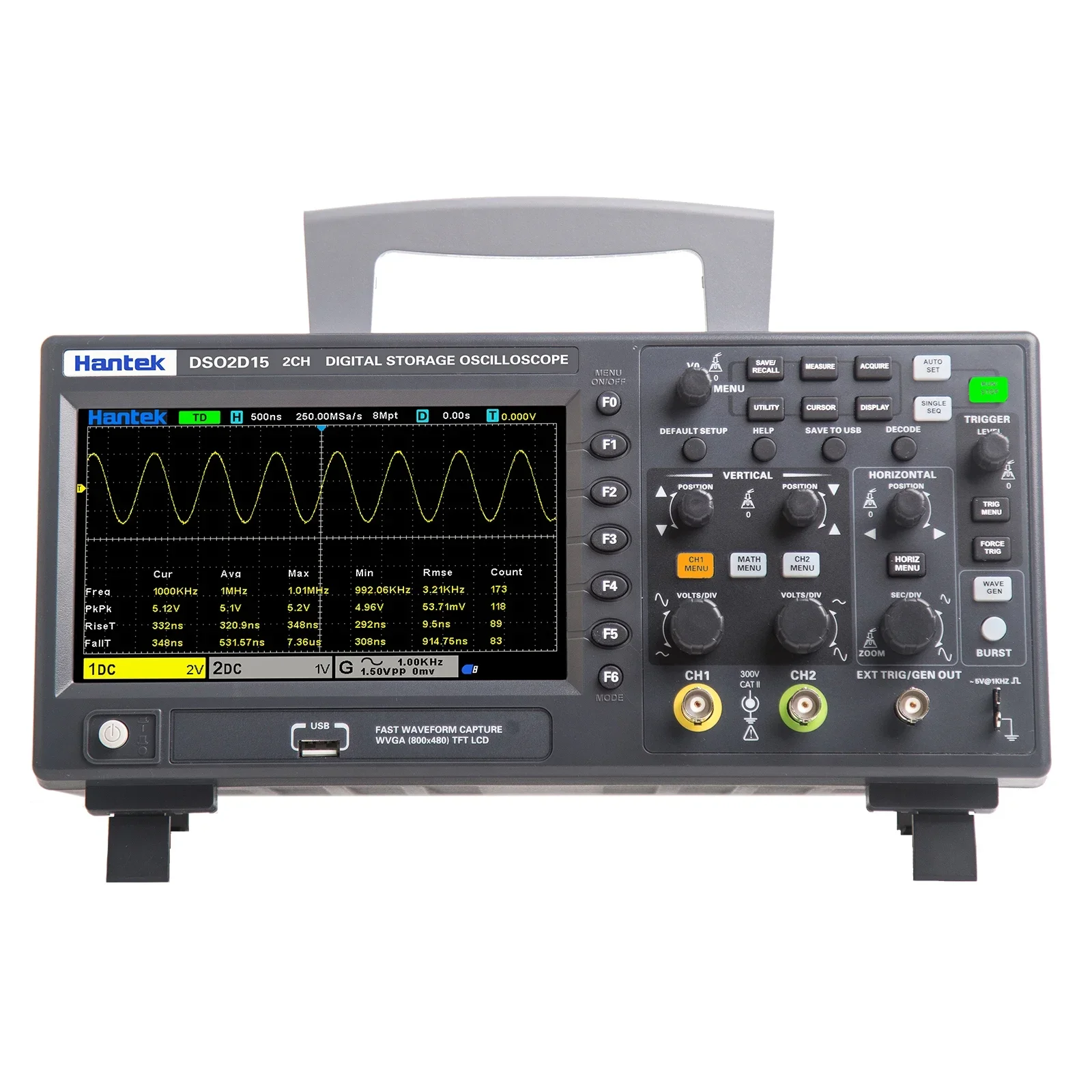 Sensitivity Hantek Signal Gene - Digital Storage Oscilloscope 100Mhz ulasan dan harga