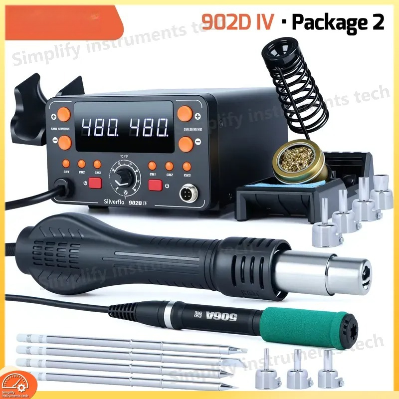 902D IV 775W Soldering Station - Hot Air Rework Station T12 ulasan dan harga