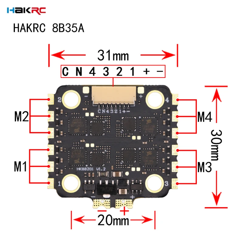 HAKRC F7220 V2 F7 Mini Flight  - Fpv Flight Controller F7 Stack 60A ulasan dan harga